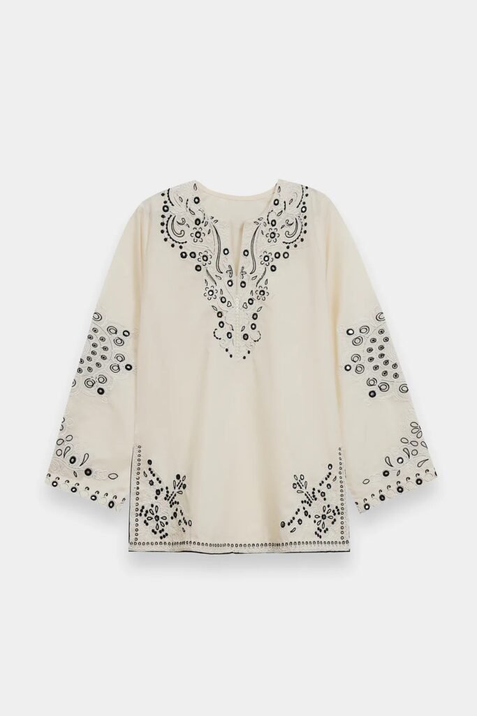 Pakistani embroidered tops wholesale supplier Gulf boutiques